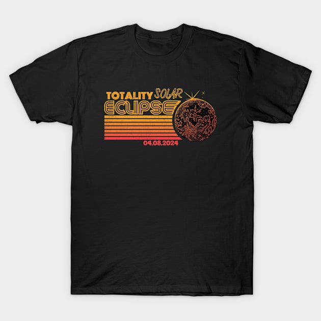 Totality Solar Eclipse T-Shirt by Myartstor 